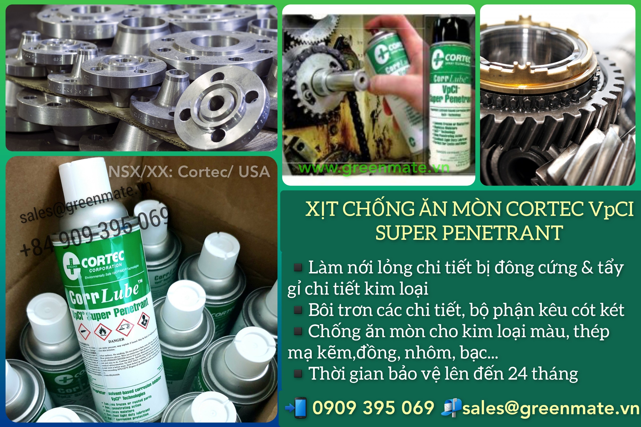 Chai xịt nới lỏng thiết bị CORTEC VpCI Super Penetrant